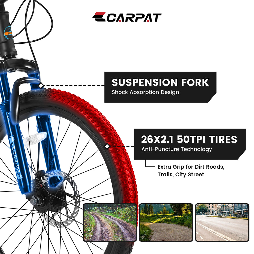 TrailStar™ – 26" Shimano 21-Speed Mountain Bike (Teen) - enhanced image 5