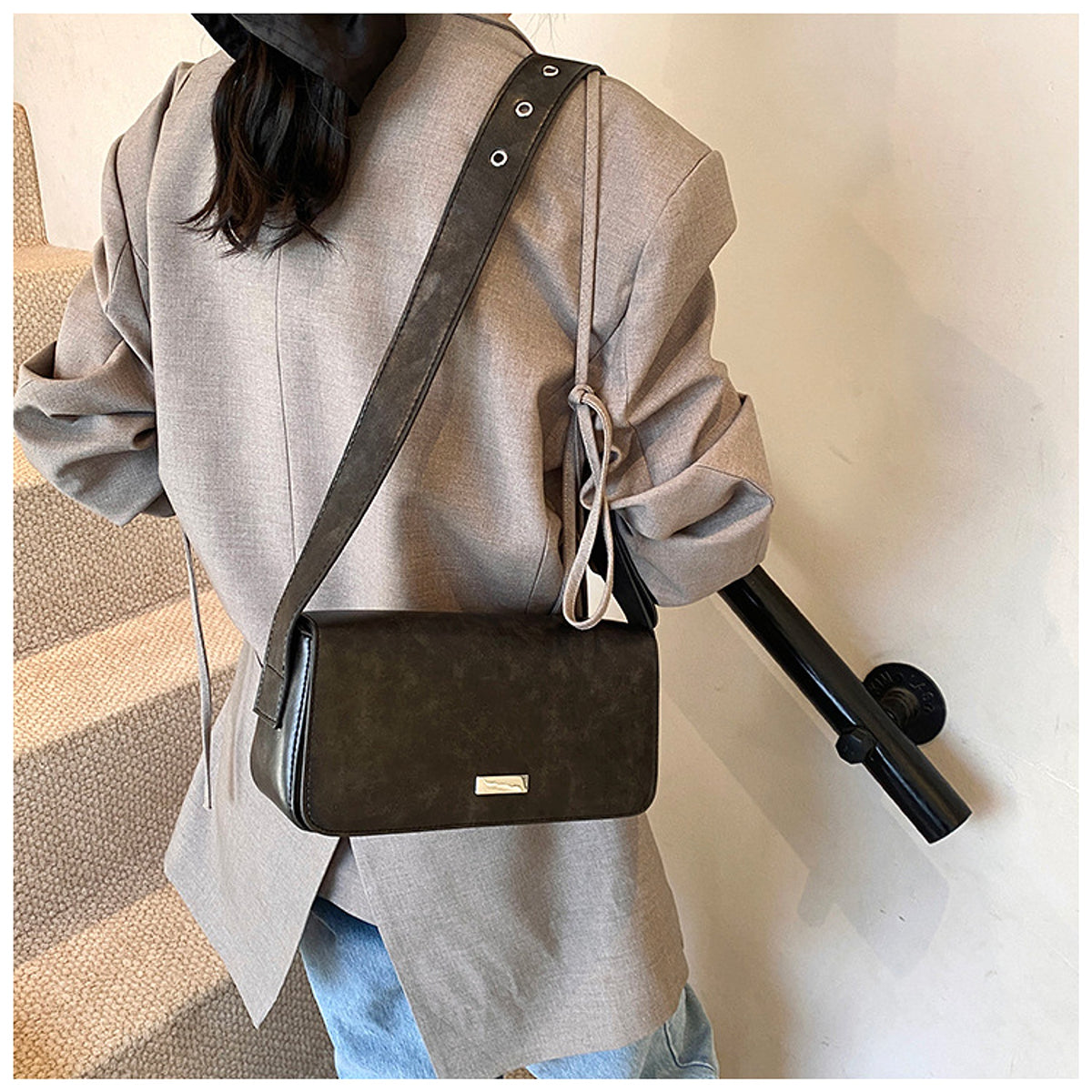 UrbanEase™ – Nylon Baguette Bag - enhanced image 5