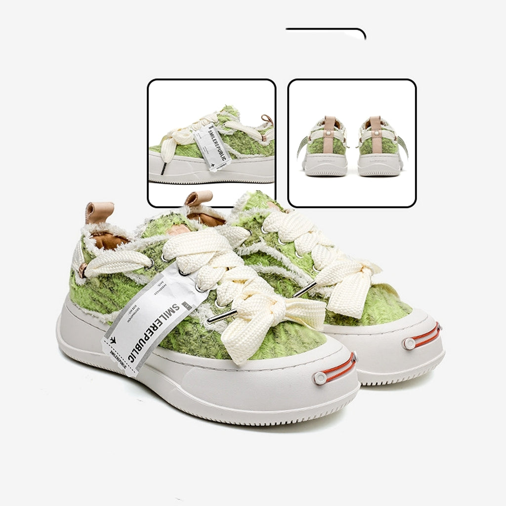 UrbanEdge™ – Green Canvas Platform Sneakers (K-Edition) - enhanced image 5
