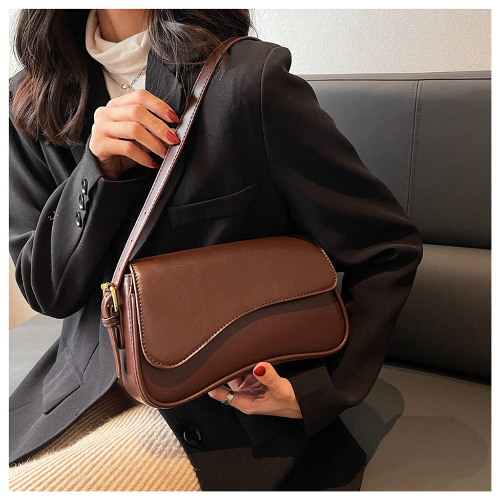 VelouraCraft™ – Magnetic Buckle Shoulder Bag - enhanced image 5