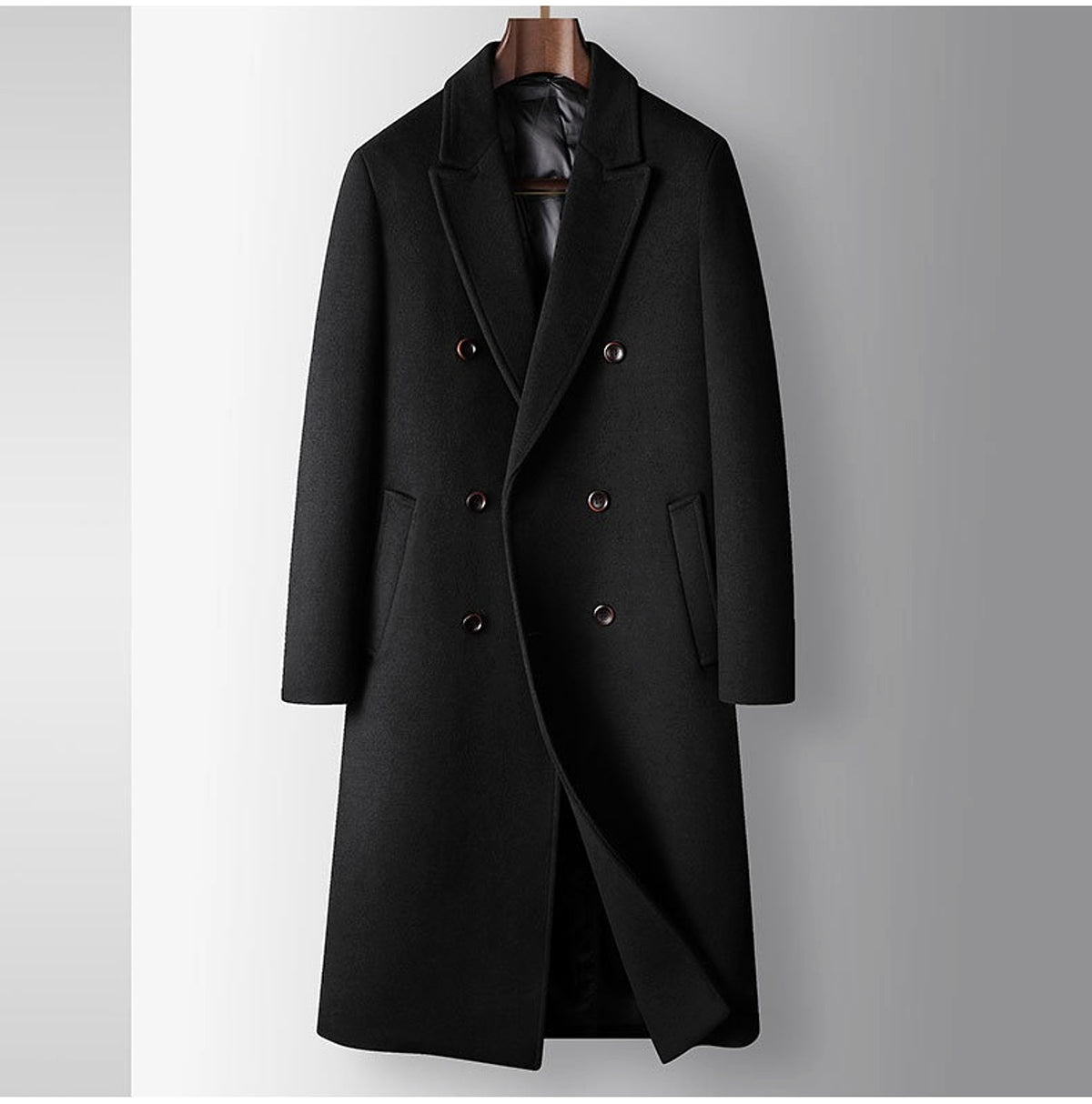 White Duck Down Liner Warm Woolen Coat - enhanced image 5