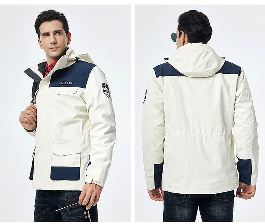 Winter Men Ski Jacket Waterproof Windproof Breathable Warm Softshell Long Sleeved Coat - enhanced image 5