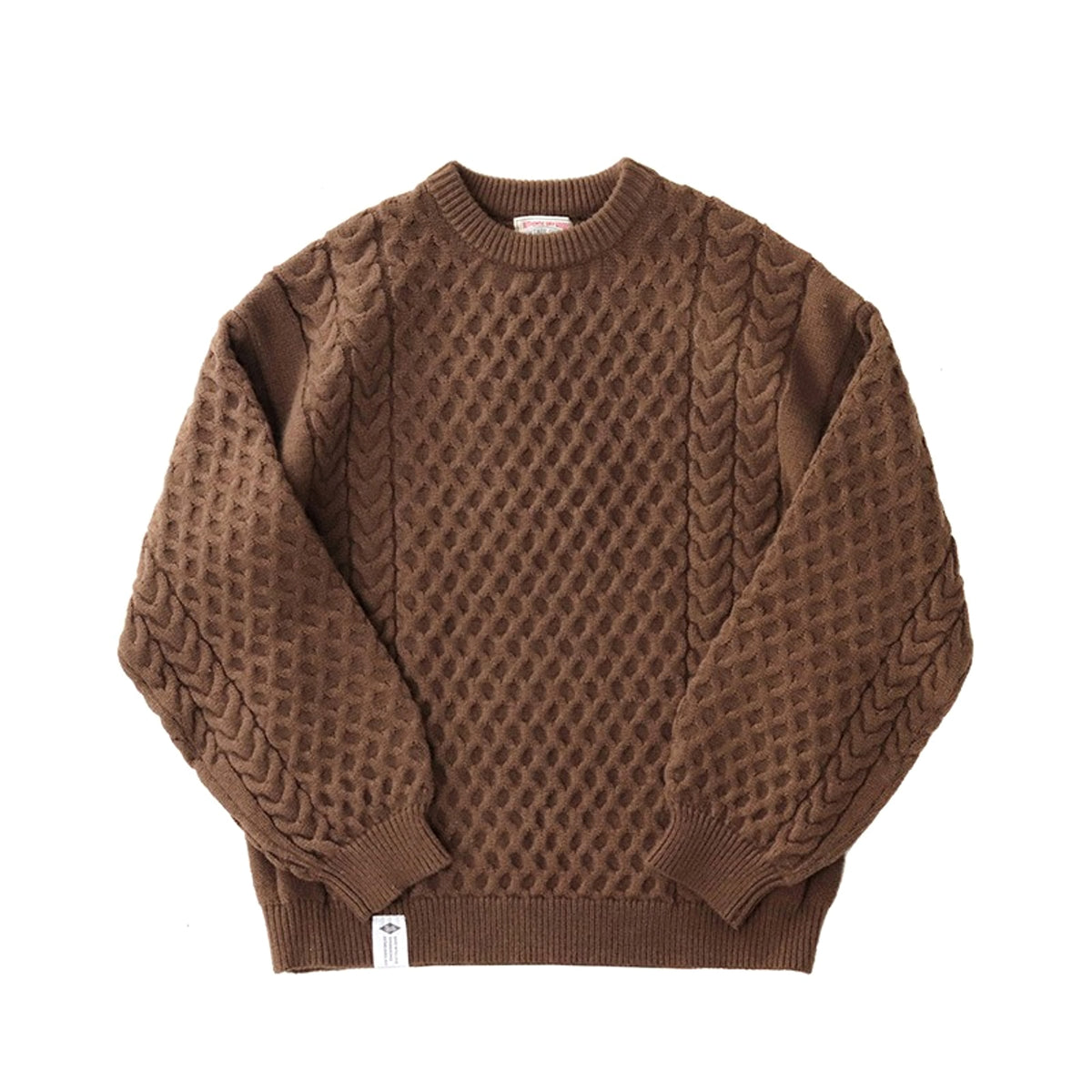 Winter Thickened Knitting Retro Lantern Sleeve Plus Size Loose Casual Sweater - enhanced image 5