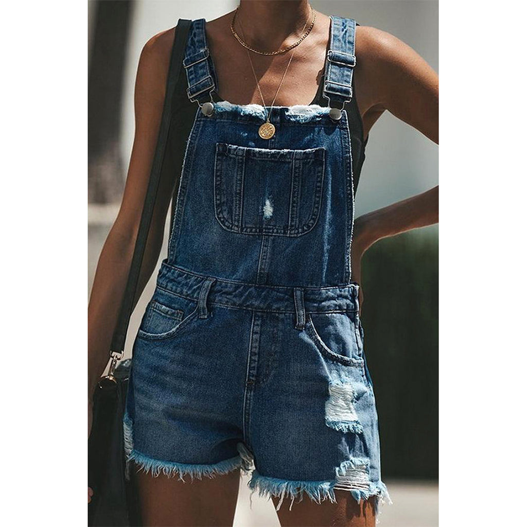 Women Casual Suspender Trousers Jeans - enhanced image 5