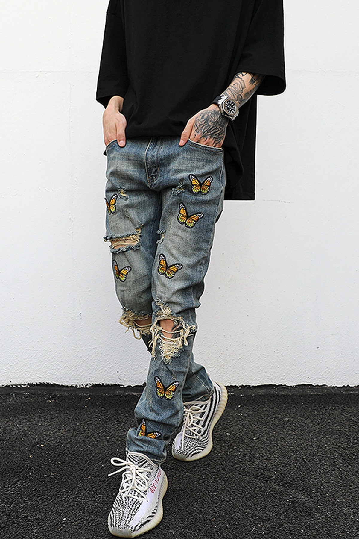 Women 's Butterfly jeans - enhanced image 5