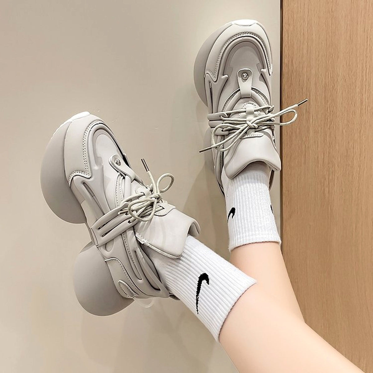 Women's Casual Single Shoe Cross Strap - enhanced image 5
