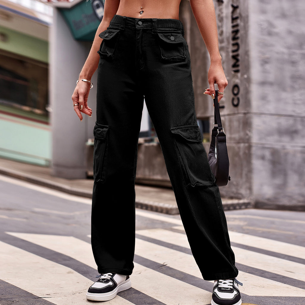 Women's Multi-pocket Design Jeans Casual - enhanced image 5