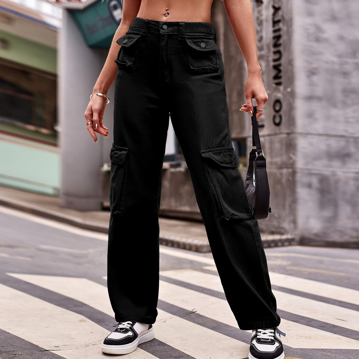 Women's Multi-pocket Design Jeans Casual - enhanced image 5