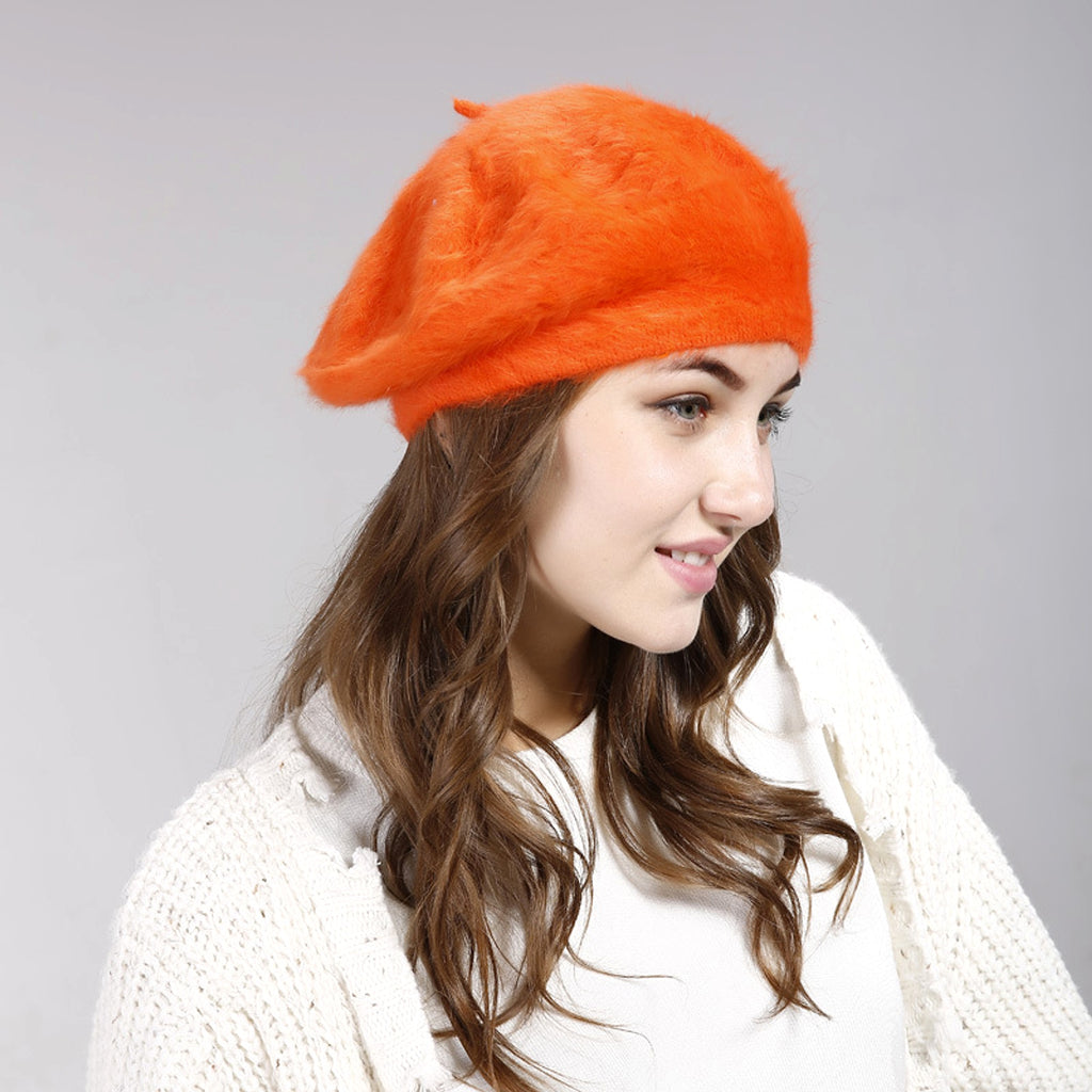 Women's Solid Color Wool Hat - enhanced image 5