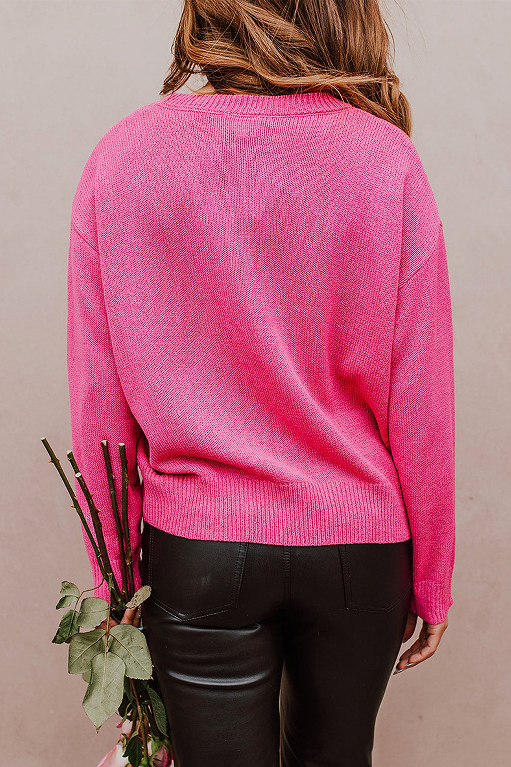 Women's Warm Leisure All-matching Printed Sweater - enhanced image 5