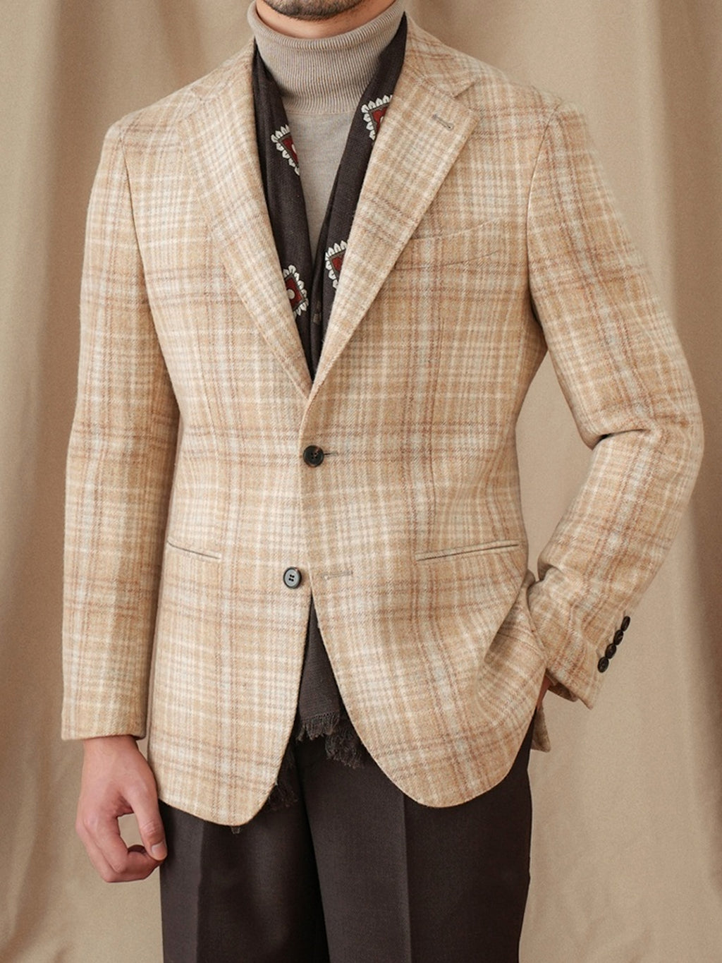 WoolRetro™ – Classic Plaid Wool Suit for Men - enhanced image 5
