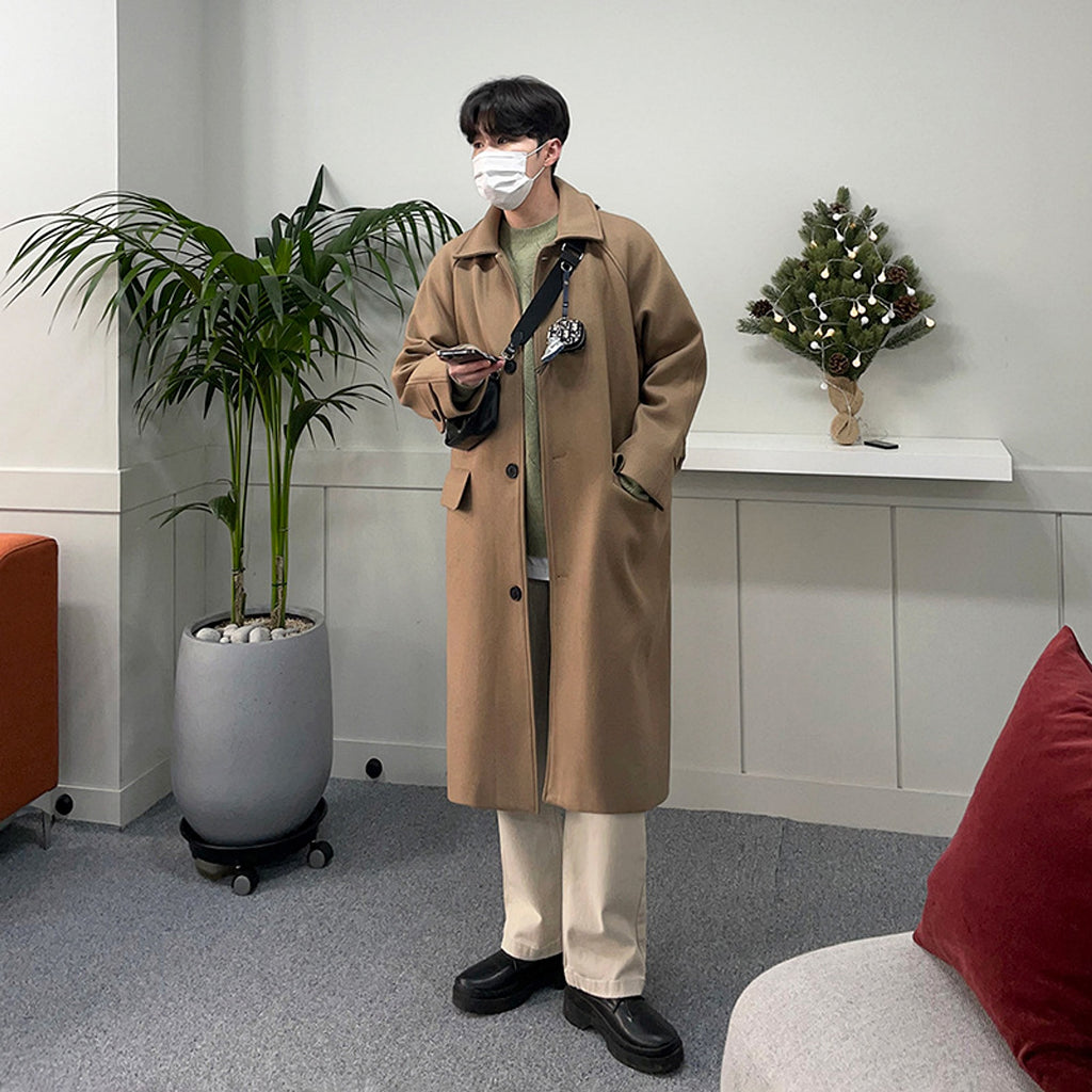 WoolElite™ Men's Long Coat – Autumn & Winter Classic - enhanced image 5