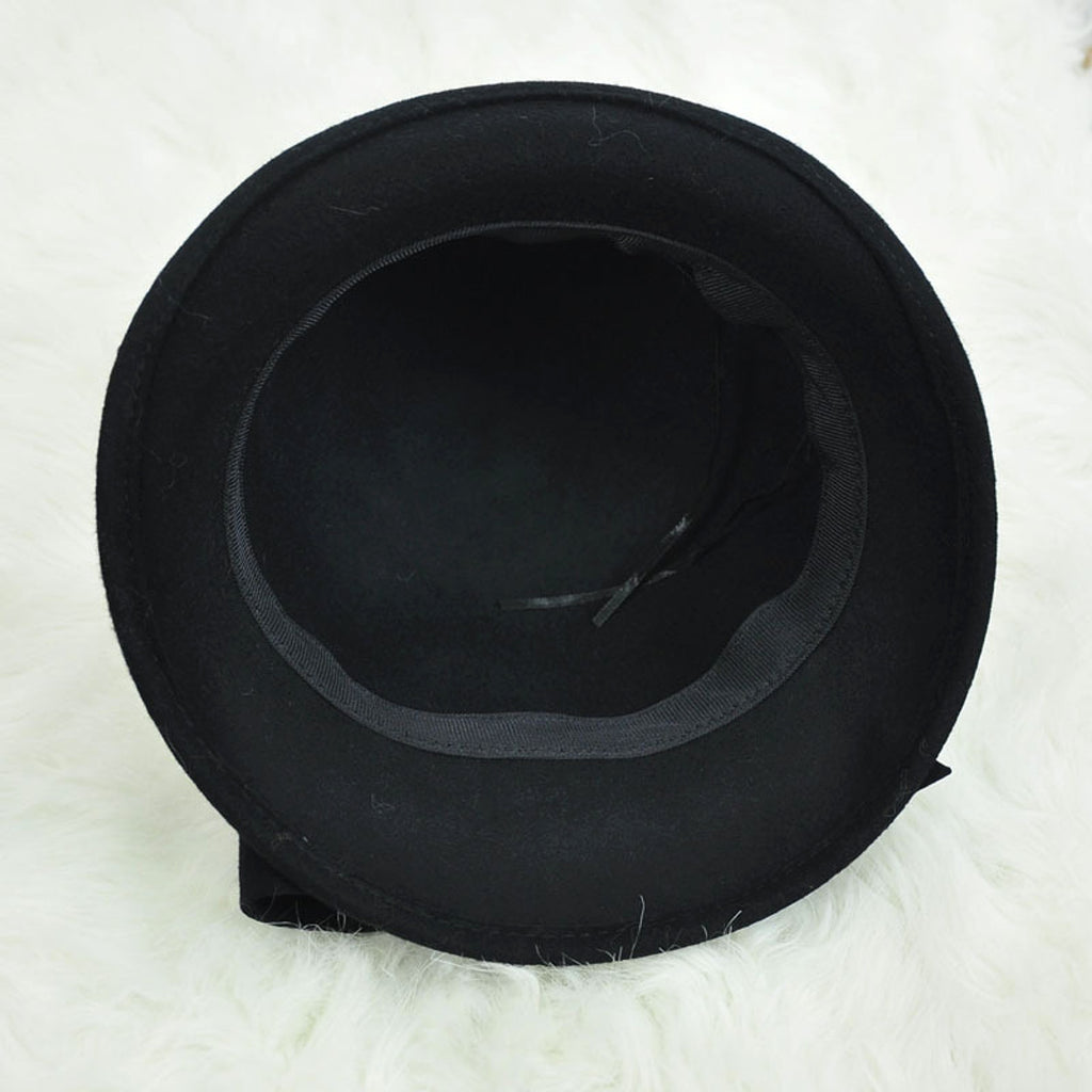 Woolen Big Bow Dome Fisherman's Basin Hat - enhanced image 5