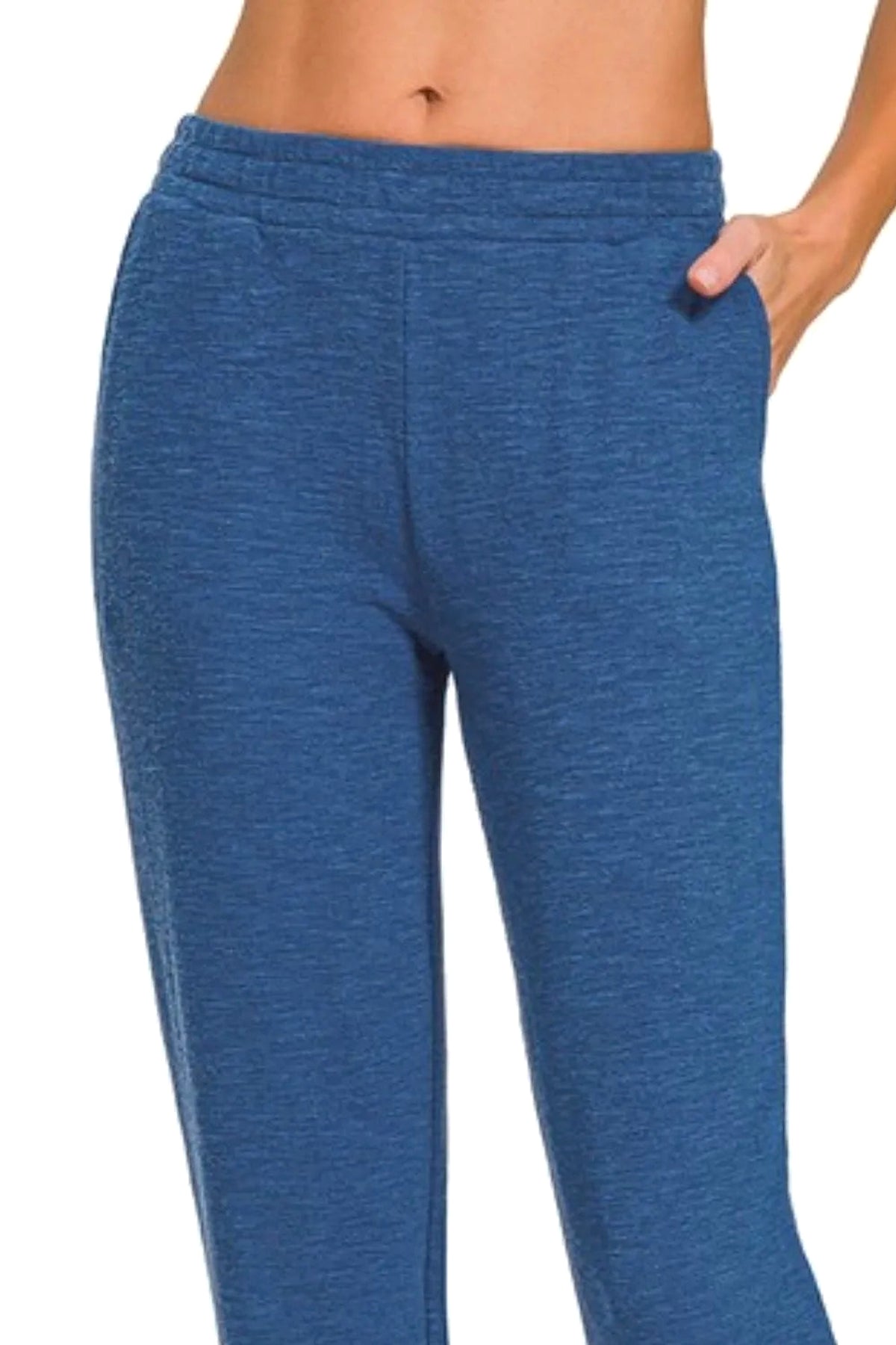 Zenana Cotton Slub Jogger Pants - enhanced image 5