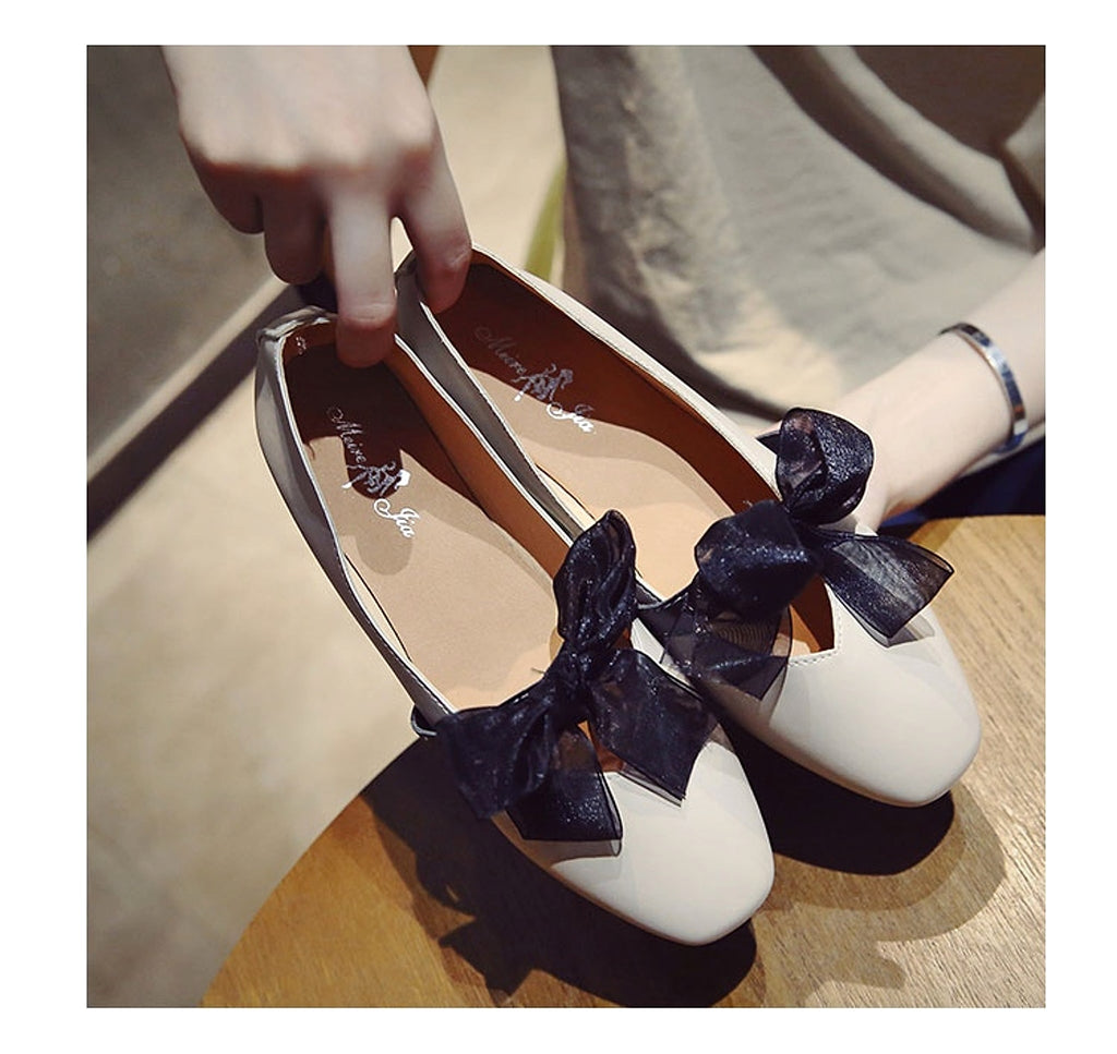 Zinia - Tie Flat Womens Shoes - enhanced image 5