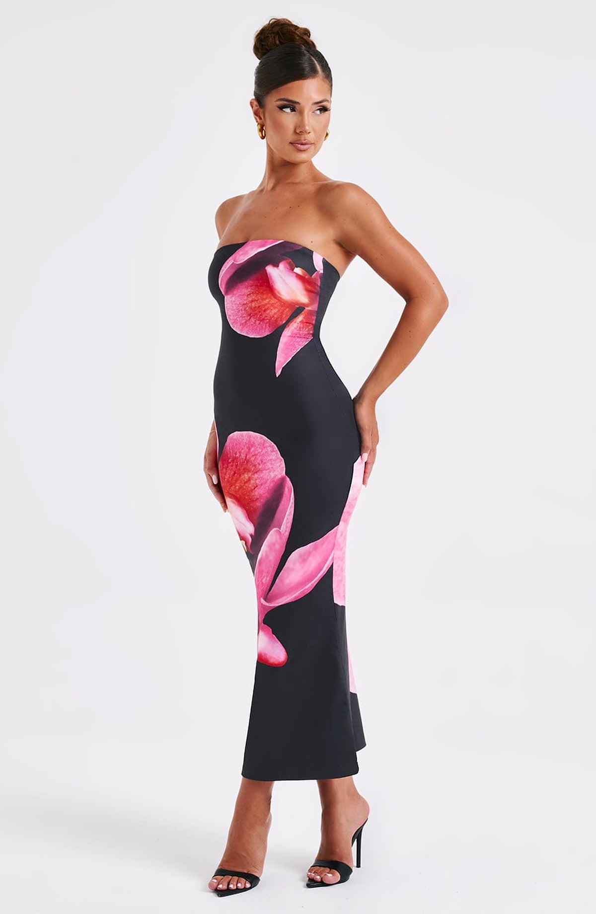25 Edition – Backless Floral Draped Tube Maxi Dress (NICHE) - enhanced image 6