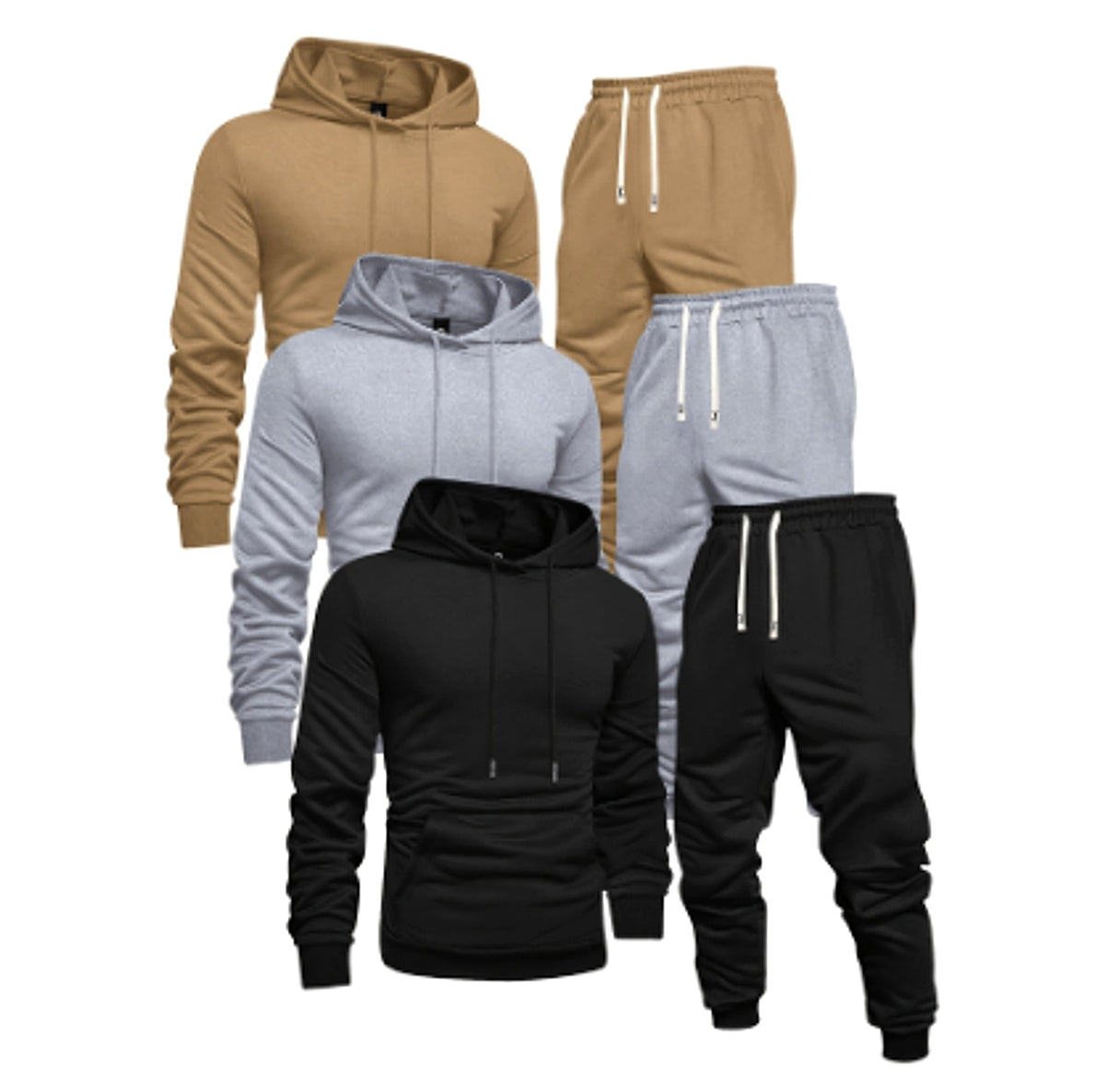 3 Sets Men's Casual Sports Hoodies Blouse And Pants - enhanced image 6
