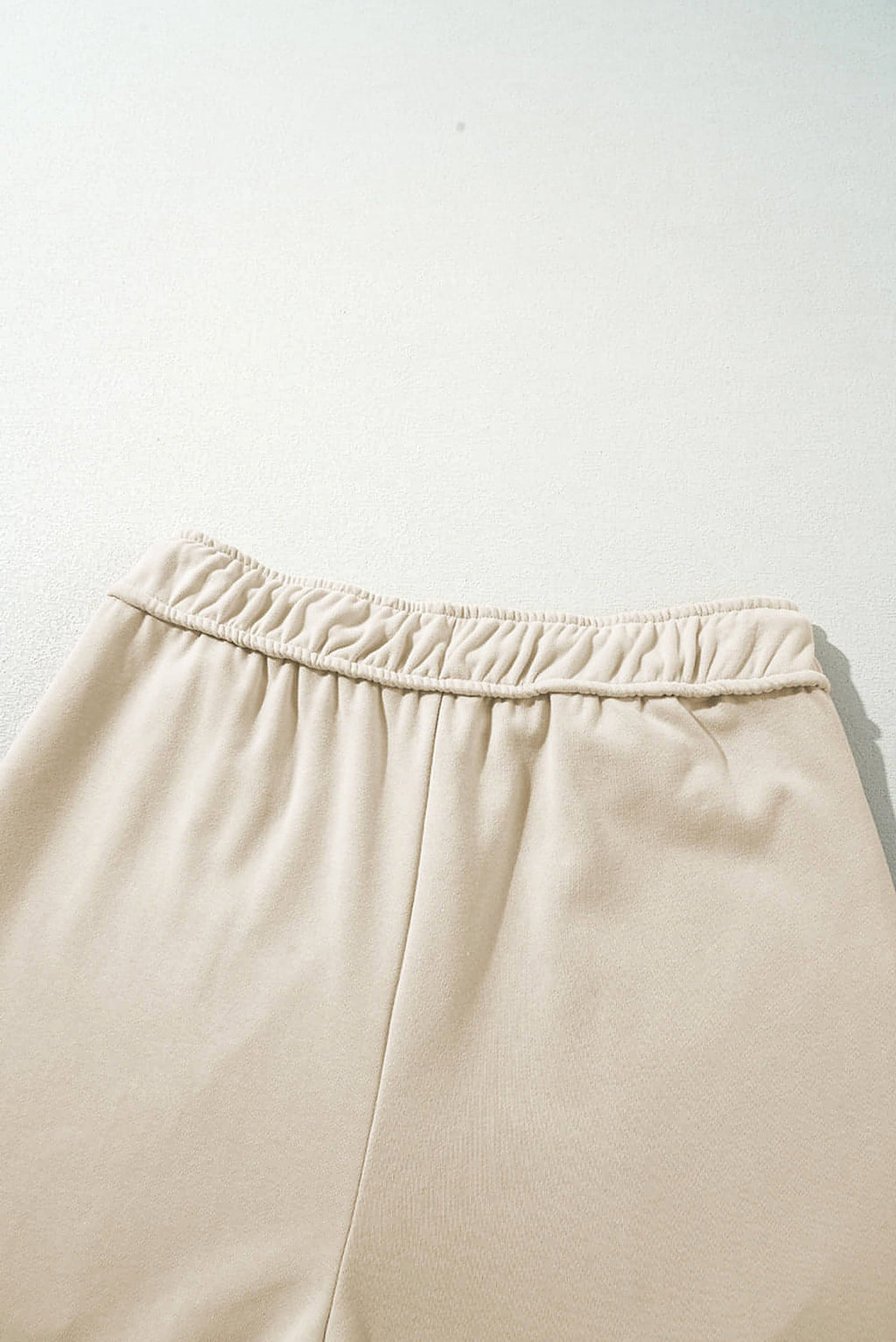Apricot Loop Drawstring Casual Wide Leg Pants - enhanced image 6