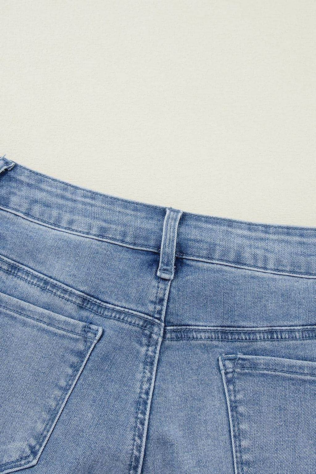 Ashleigh Blue Acid Wash Distressed Wide Leg High Waist Jeans - enhanced image 6