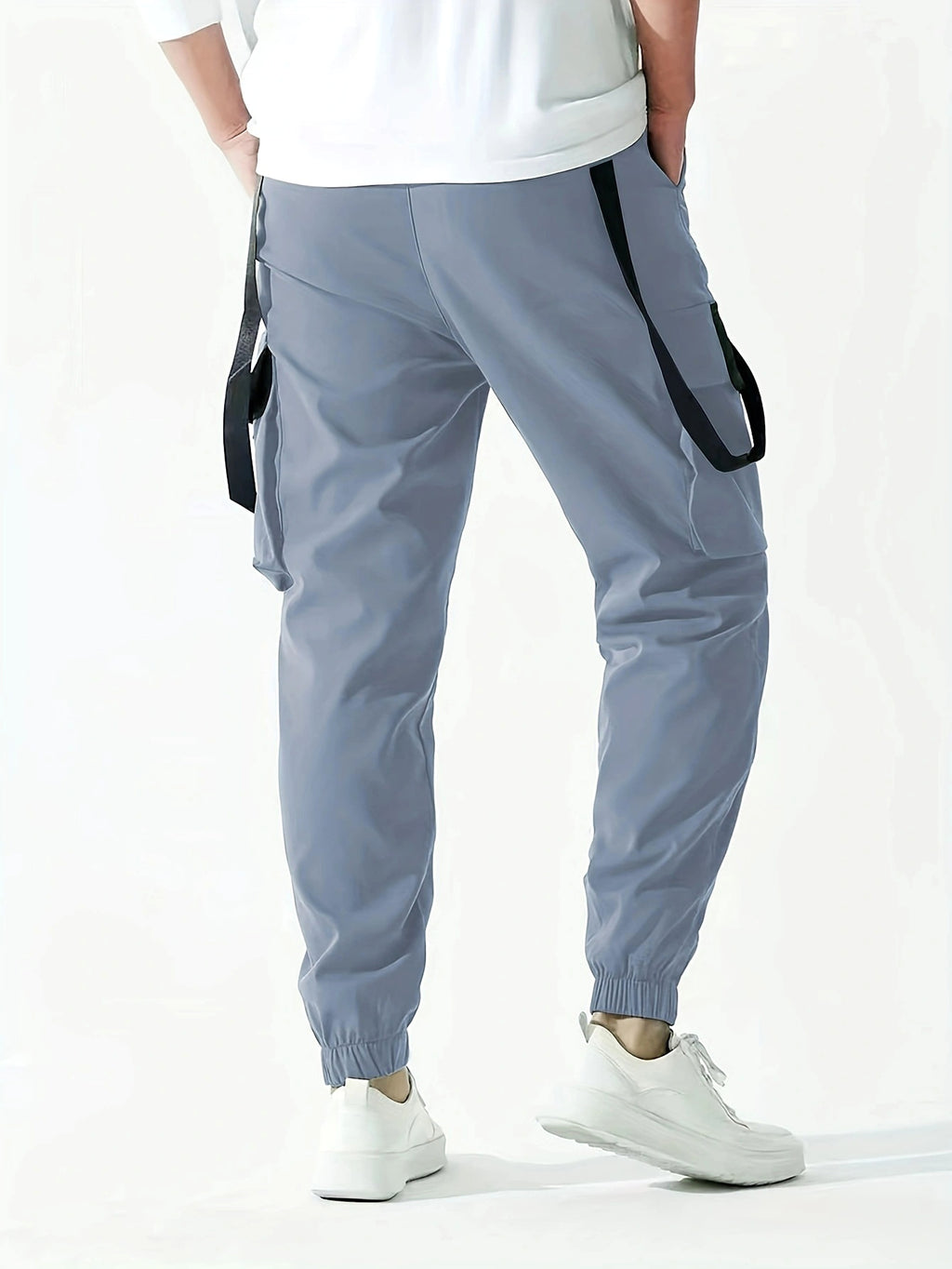 B.1 Ribbon Overalls Drawstring Sports Trousers Pants - enhanced image 6