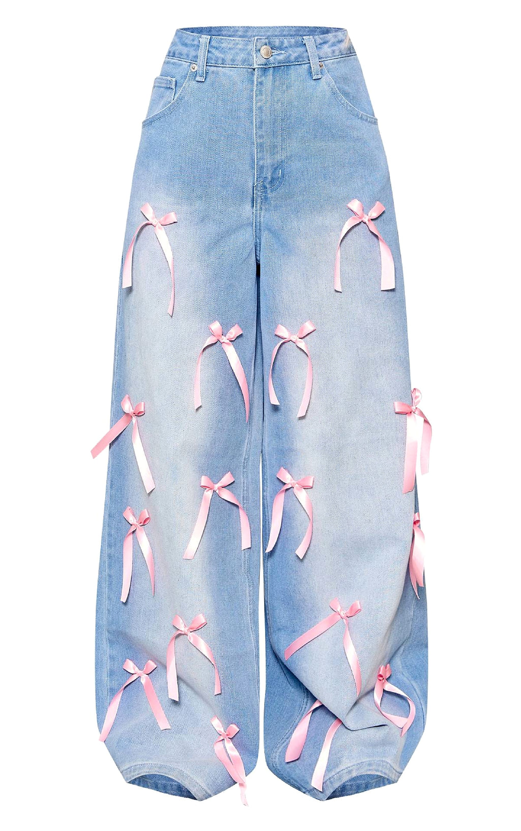 Bow High Waist Wide Leg Jeans – Haute Edition 25 - enhanced image 6