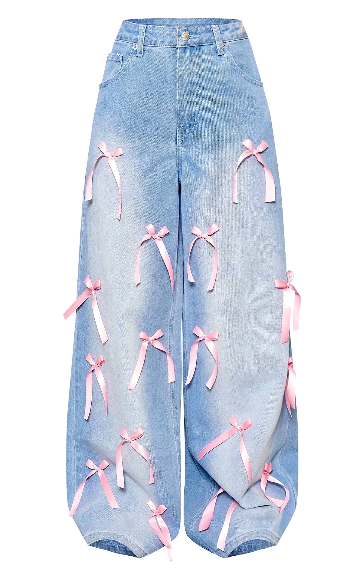 Bow High Waist Wide Leg Jeans – Haute Edition 25 - enhanced image 6