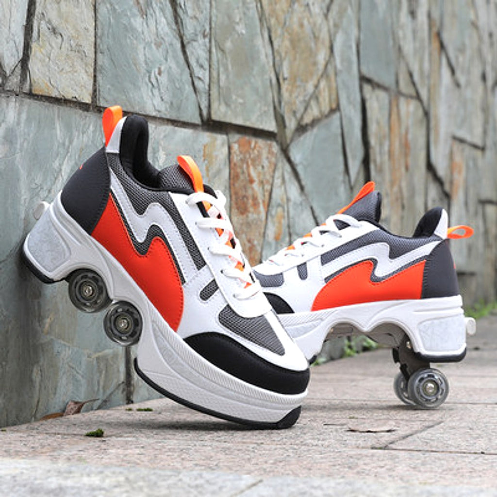 Breathable Childrens Heelys Single And Double Roller Skates - enhanced image 6