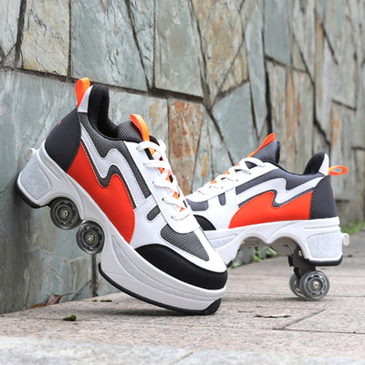 Breathable Childrens Heelys Single And Double Roller Skates - enhanced image 6