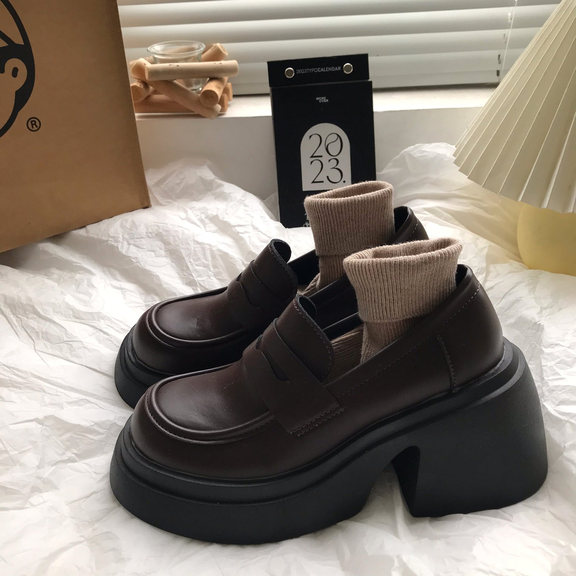 British Style Black Versatile Elevated Single Shoe - enhanced image 6