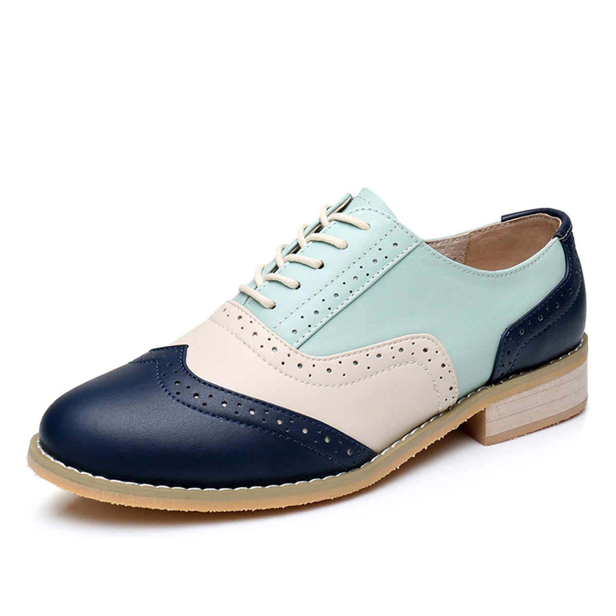 British style color matching shoes Women - enhanced image 6