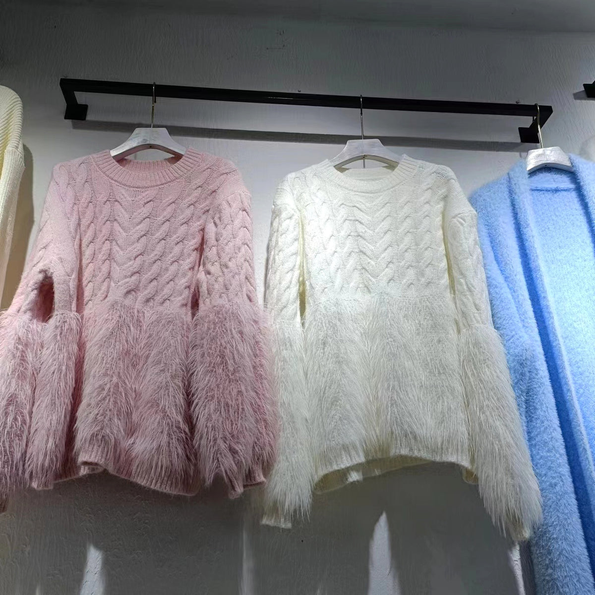 Cable-knit Sweater Women's Design Sense Loose - enhanced image 6