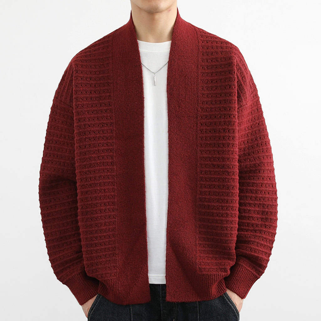 Cardigan Sweater Men's Spring And Autumn Trendy Loose - enhanced image 6