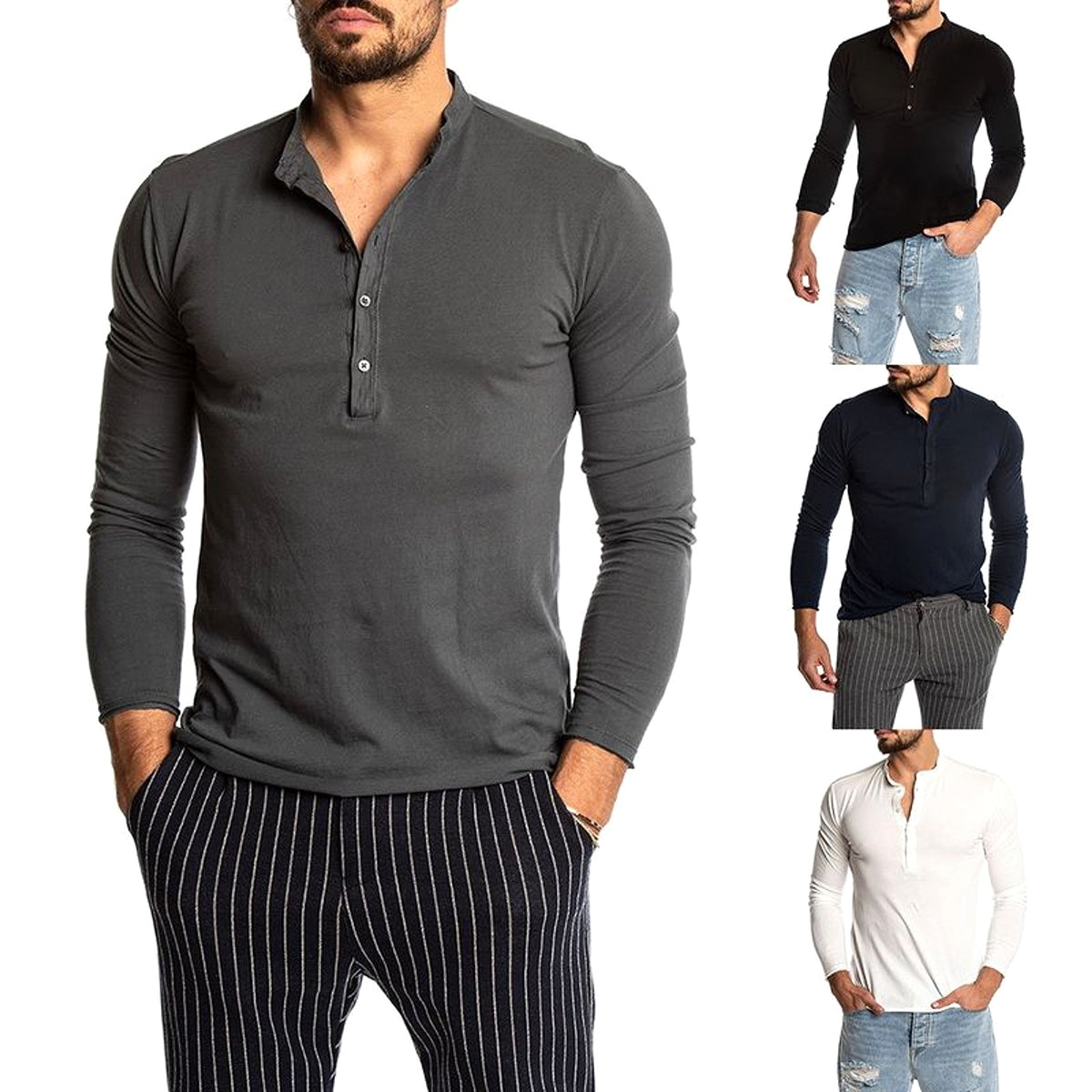 Classic Long Sleeve Linen T-Shirt – Breathable, Lightweight, Everyday Comfort - enhanced image 6