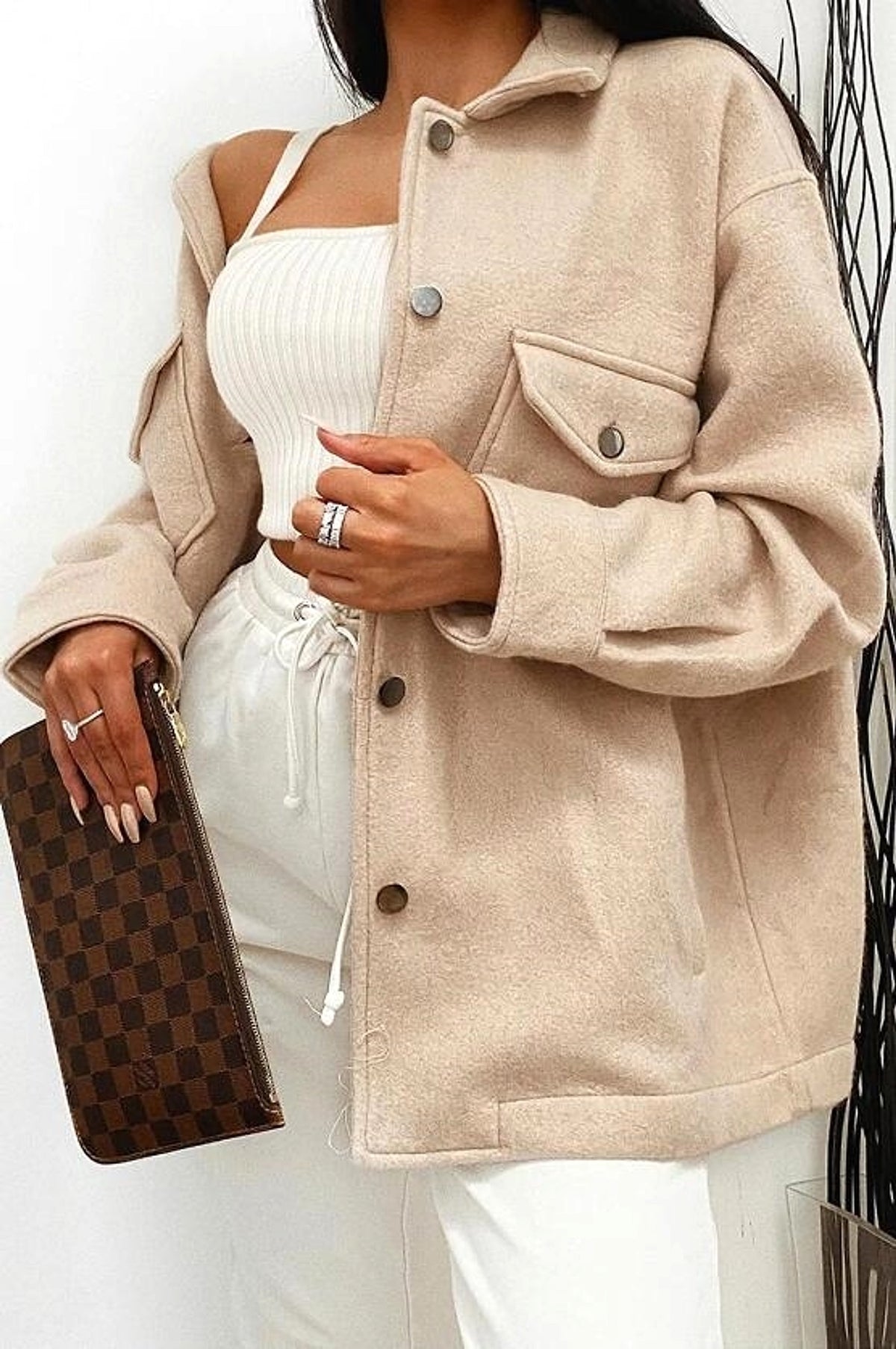 Collar Coat Streetwear Jacket For Women Autumn - enhanced image 6