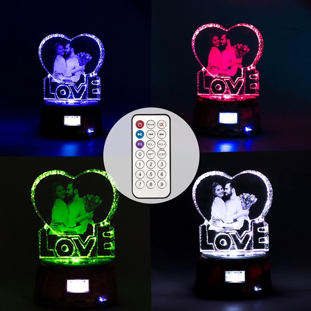 CrystalTune™ – Custom 3D Crystal Lamp with Bluetooth Music & LED Light - enhanced image 6
