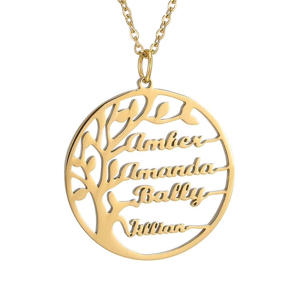 Personalized Name Circle Pendant Necklace – A Unique & Meaningful Keepsake! - enhanced image 6