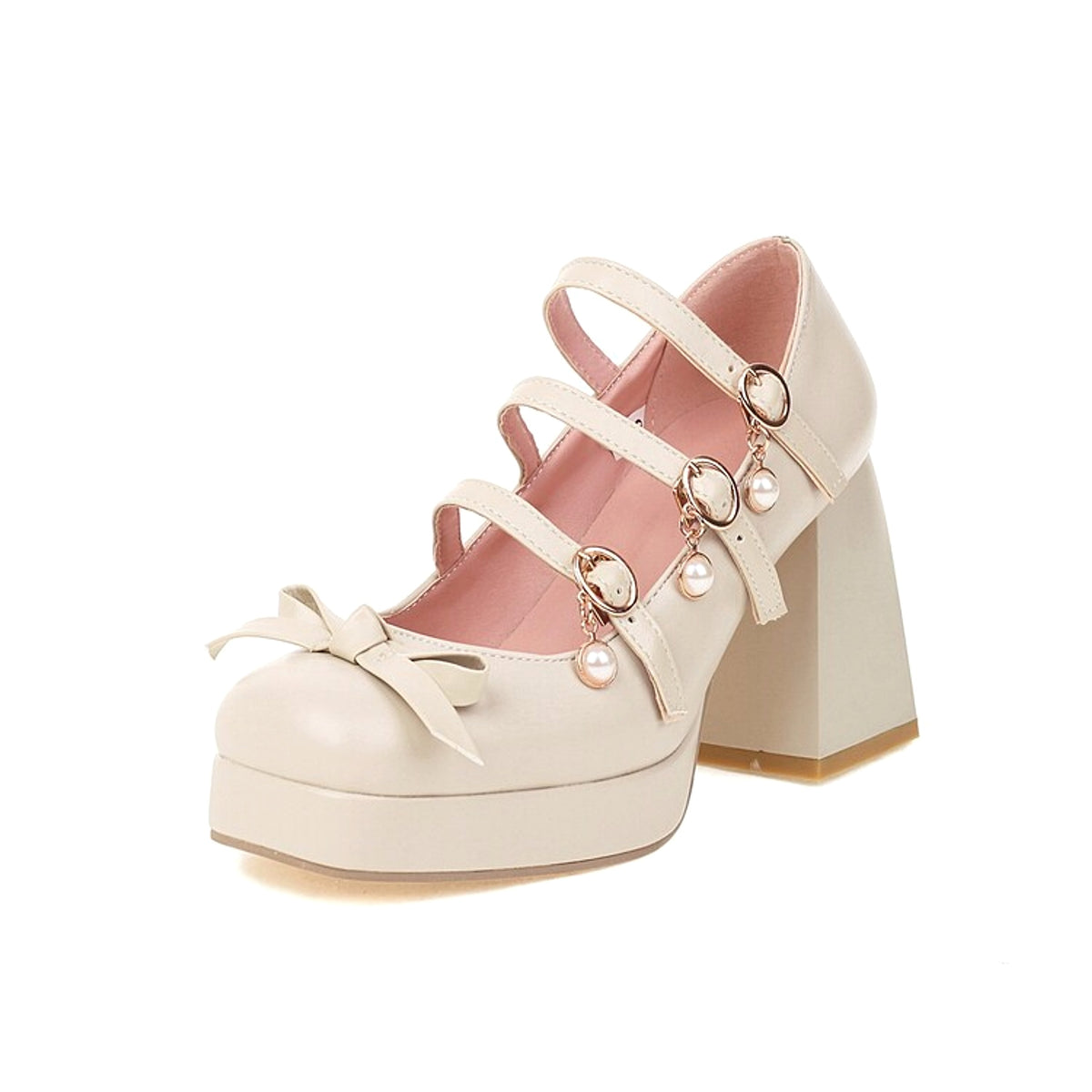 Cute Round Toe Single Shoe Bow Student Shoes - enhanced image 6