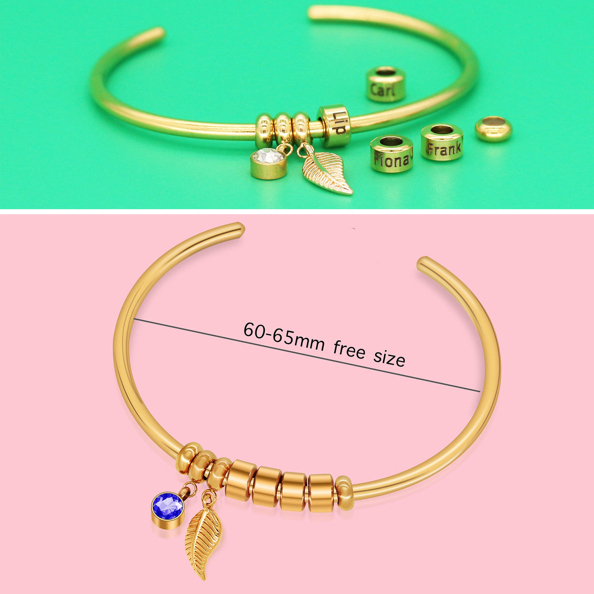 LuxeJewels™ – Birthstone Initial Bracelet - enhanced image 6