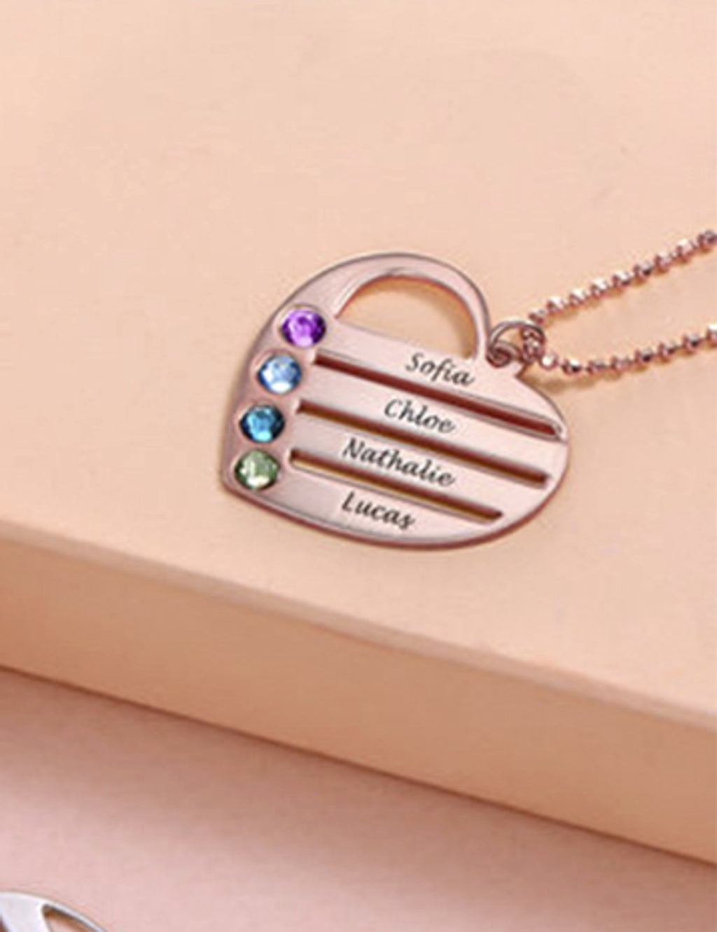DIY Custom Engraved Name S925 Silver Diamond Necklace – Elegant & Personalized Gift - enhanced image 6
