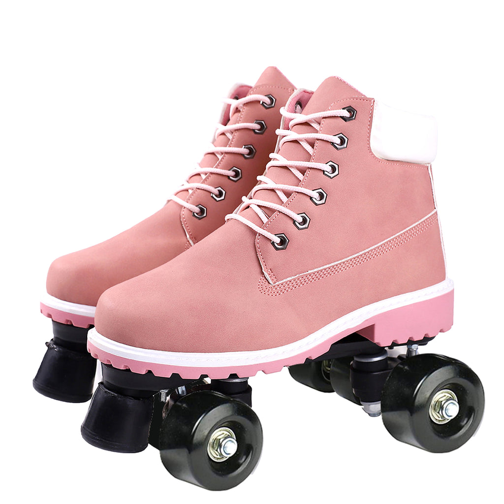 Double Row Skates Double Row Pulleys Four-roller Skates Roller Skating Flashing Wheels - enhanced image 6