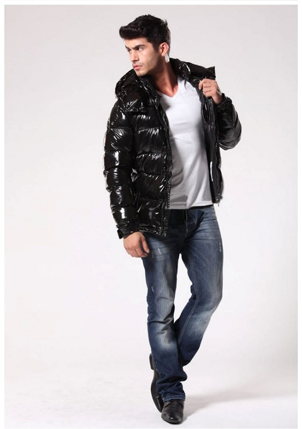 Down Short Mens Thick Warm Jacket - enhanced image 6