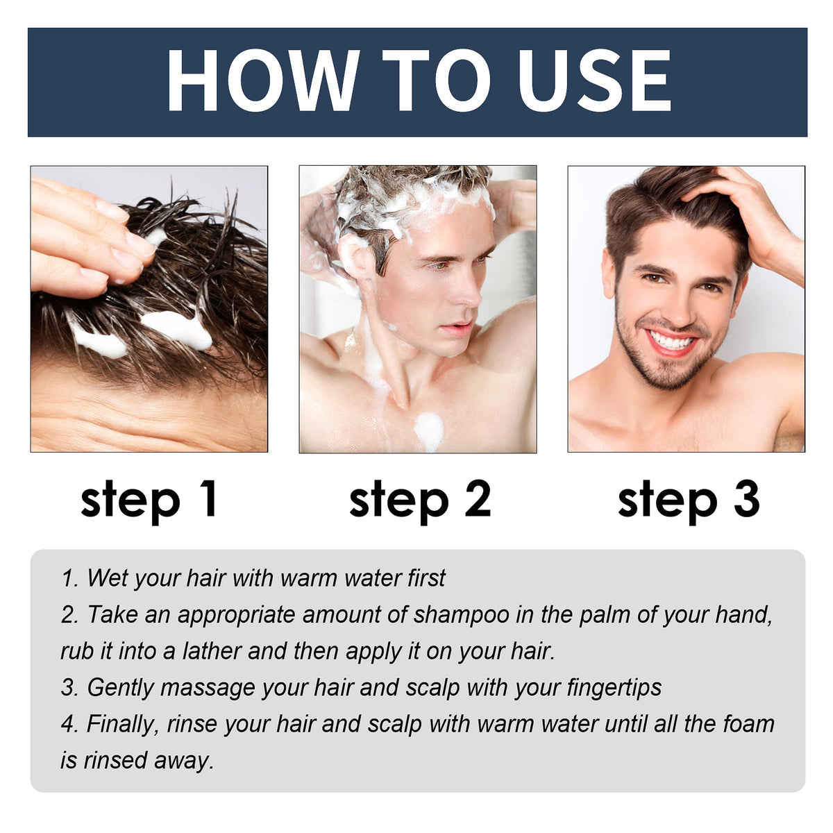 East Moon™ Hair Strengthening Shampoo – Power & Purity for Men - enhanced image 6
