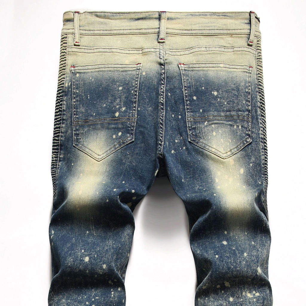 Elastic Small Straight Jeans For Men - enhanced image 6