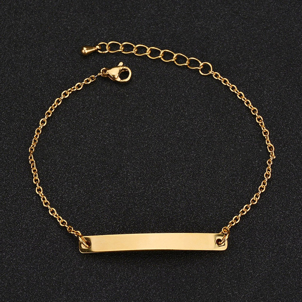 English Name Bracelet Personalized Titanium Steel Handwear - enhanced image 6