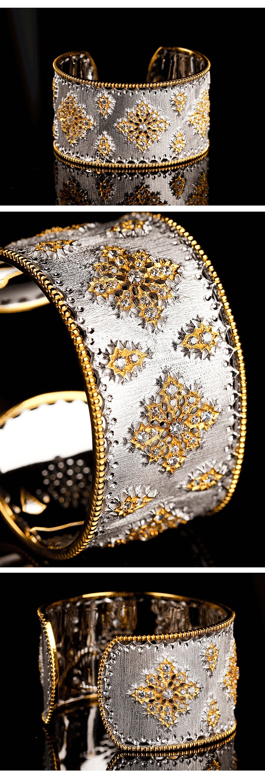 European And American Retro Classic Snowflake Bracelet - enhanced image 6