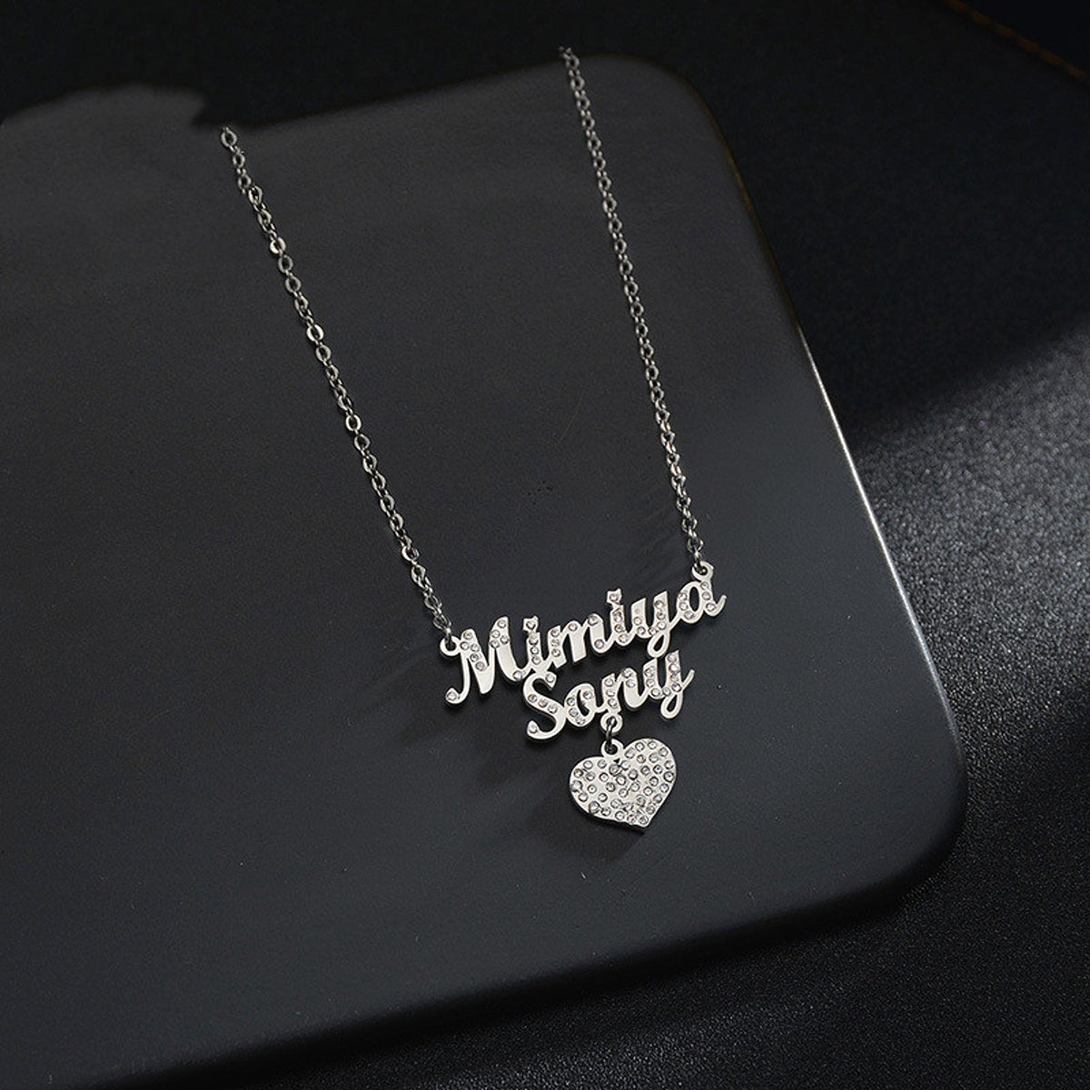 European And American Stainless Steel Name Necklace Personalized - enhanced image 6