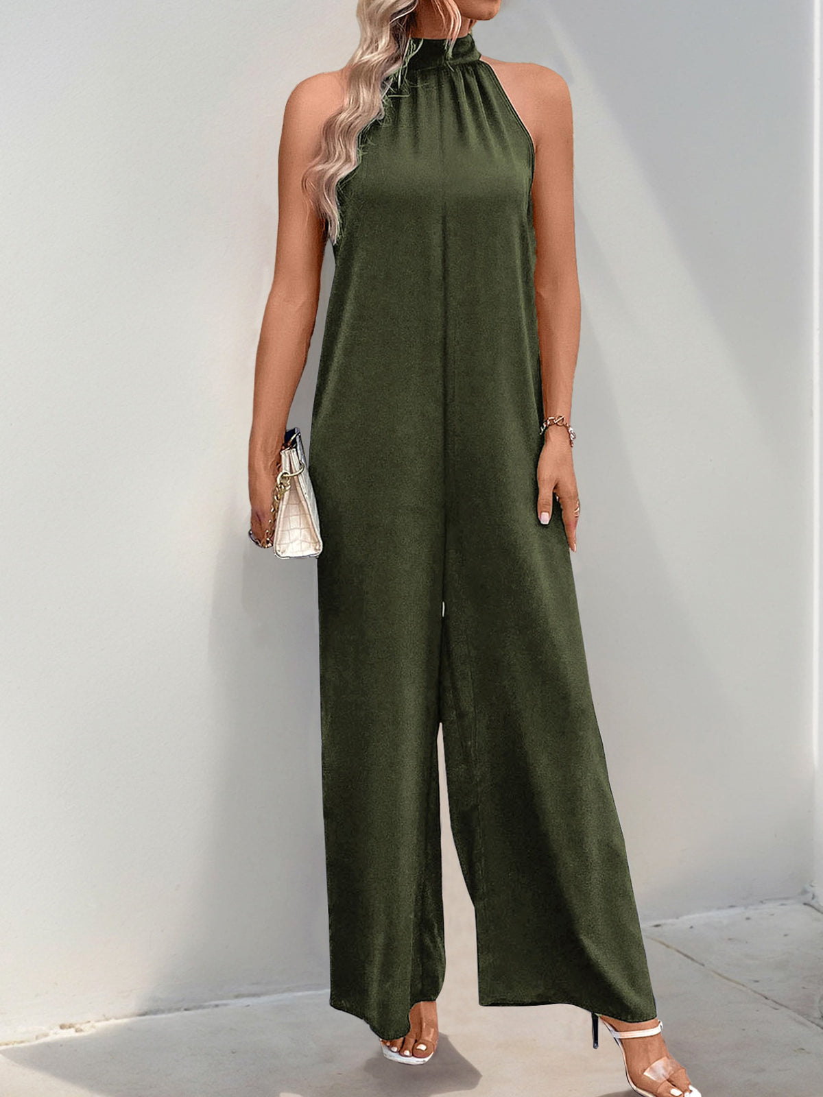 Fashion Jumpsuit Halter Straight Onesie - enhanced image 6