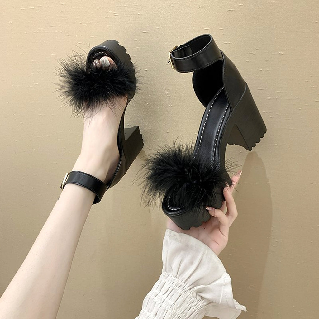 Fashion Plus Size Waterproof Platform High Heel Sandals Women Shoe - enhanced image 6