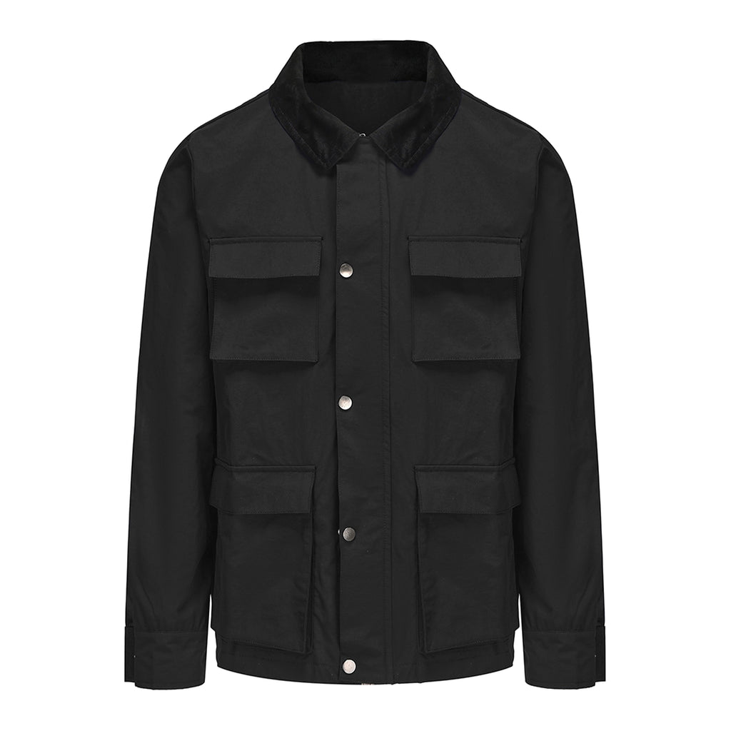 Fashion Solid Color Zipper Jacket Jacket Men - enhanced image 6