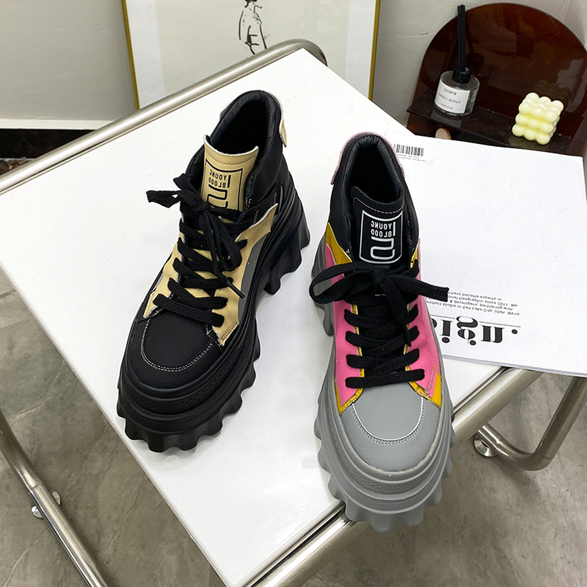 ALLFASHION™ – AltRise Chunky High-Top Platform Sneakers - enhanced image 6
